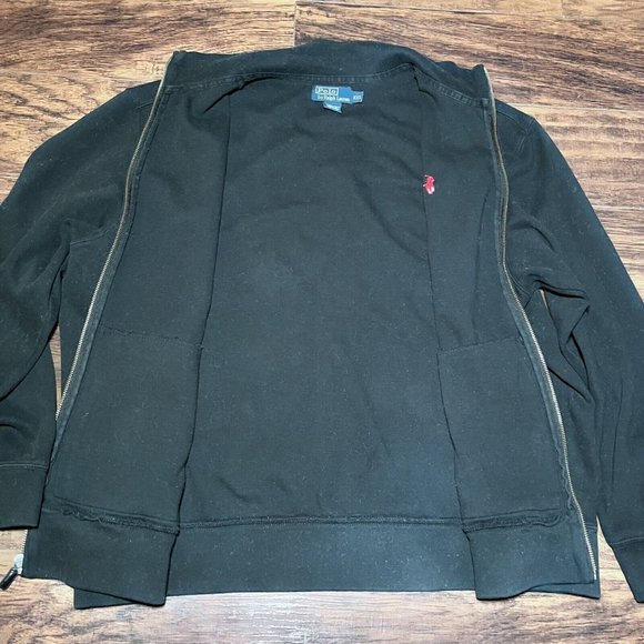 Polo Ralph Lauren Full Zip Sweater Jacket Black Red Men’s Size XXL - Picture 4 of 8